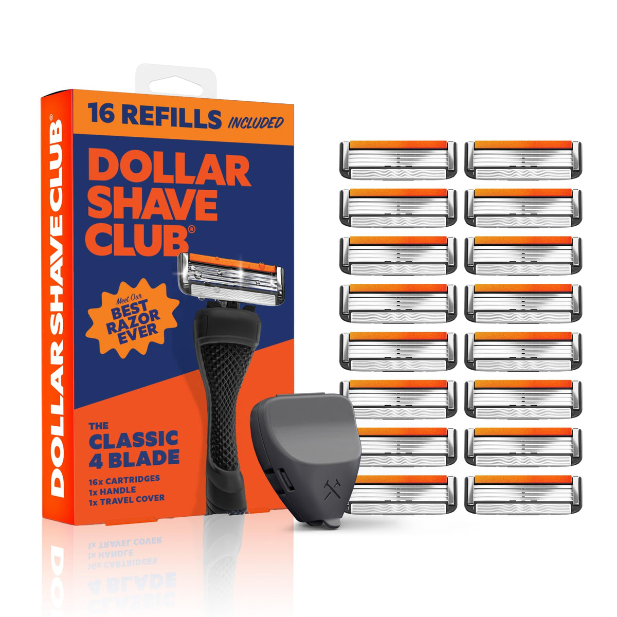 Black 16 Razor Refills + Handle P33049