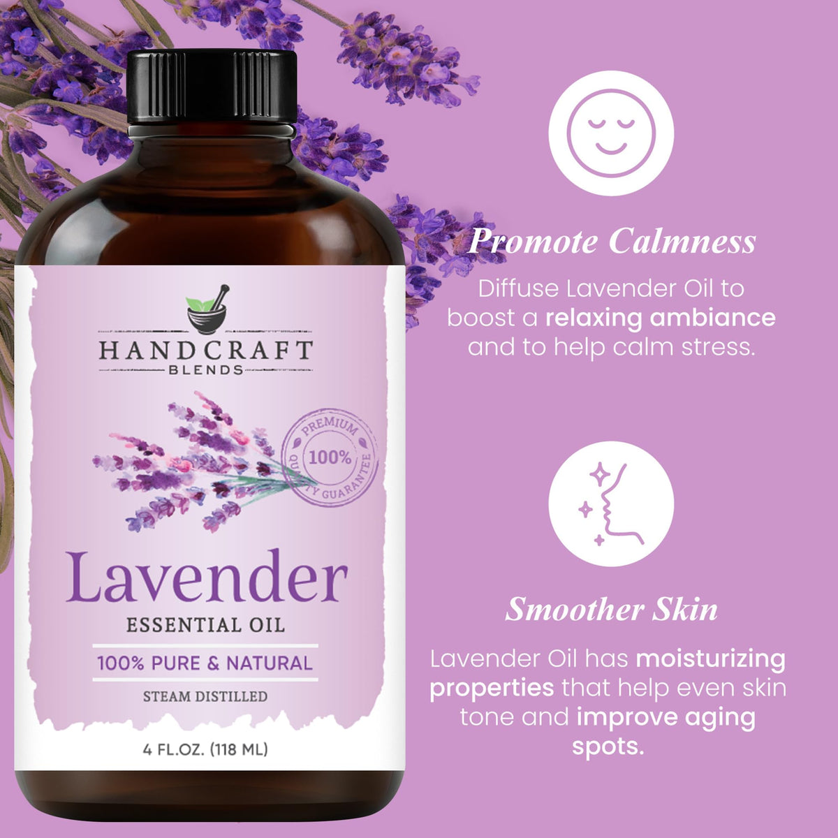 Lavender and Spearmint Essential Oils 2 x 4 Fl Oz C1983