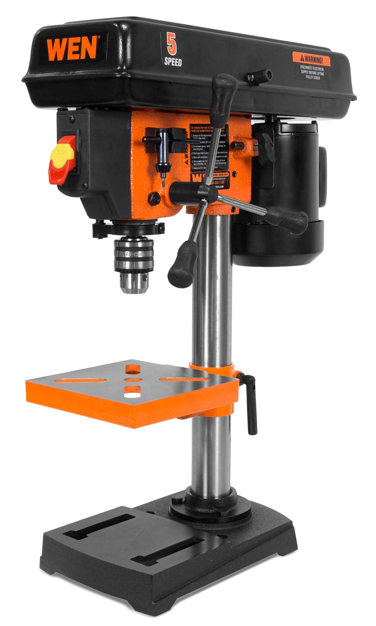8-Inch 5-Speed Cast Iron Benchtop Drill Press with Vise Q31919