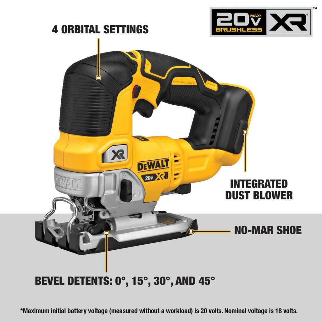 20V MAX 7-Tool Combo Kit with Cordless Drill, Impact Driver, Reciprocating Saw, Circular Saw, Oscillating Tool, Random Orbital Sander, Jigsaw, 5Ah Battery and Charger Y76628