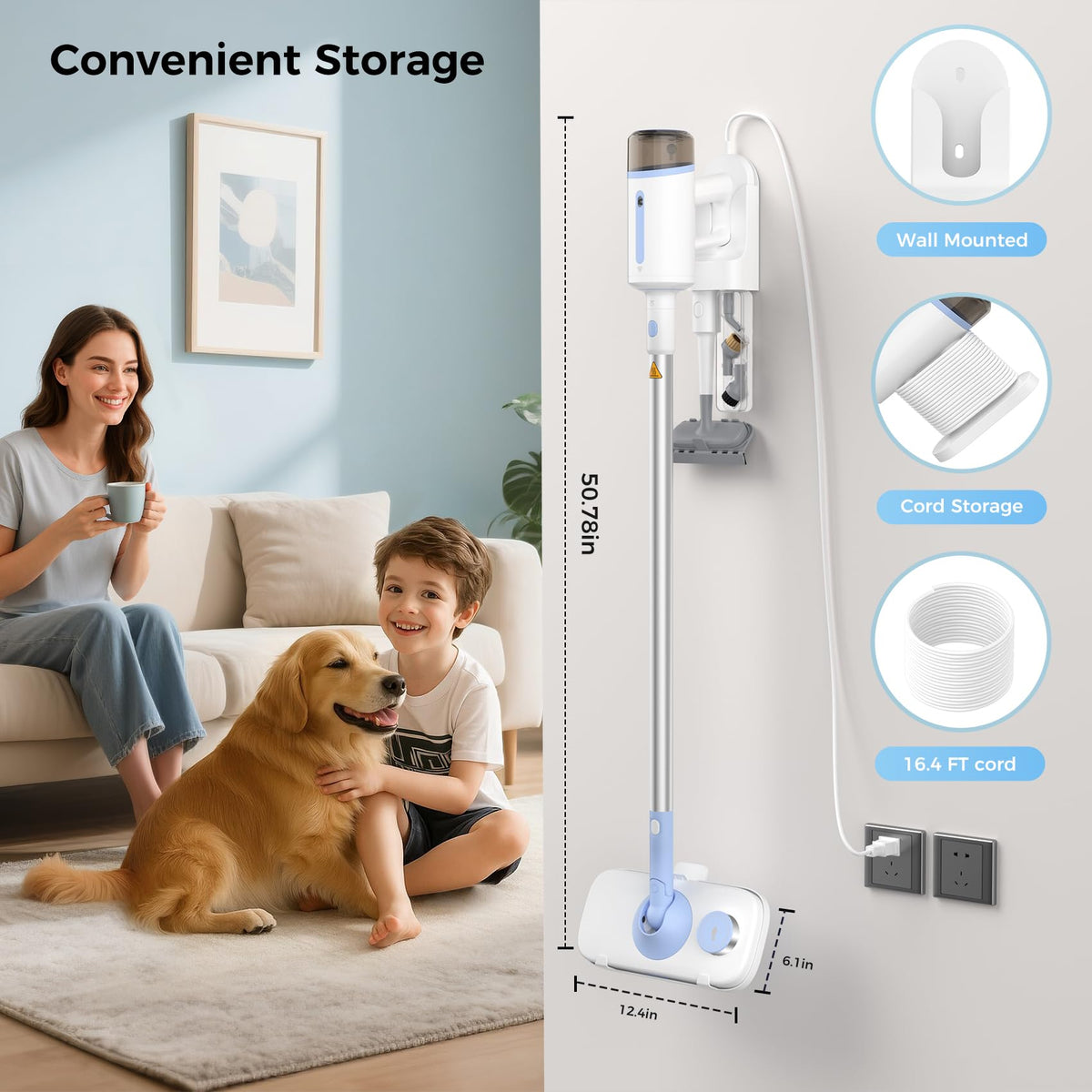 10 in 1 Detachable Handheld Steam Mop W209