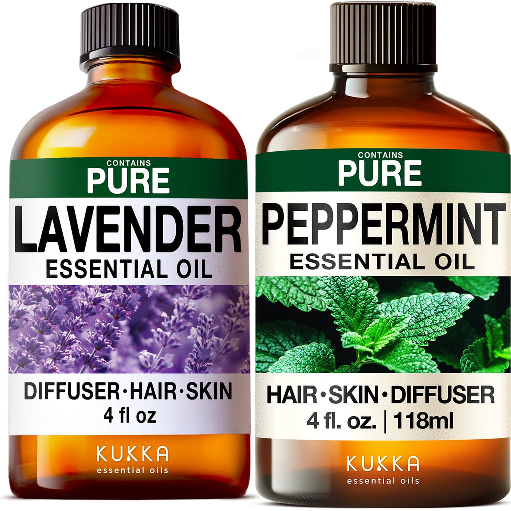 Lavender & Peppermint Essential Oil Set 2x4 fl oz H608