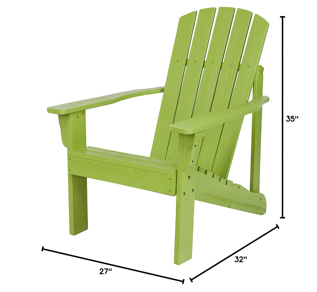 Lime Green Wooden Adirondack Chair V237