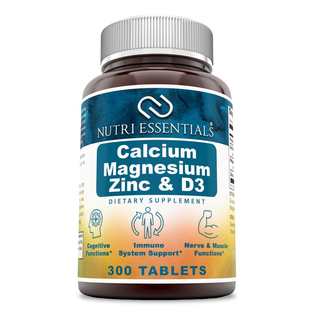 Calcium Magnesium Zinc + Vitamin D3 Tablets 300 Count G728
