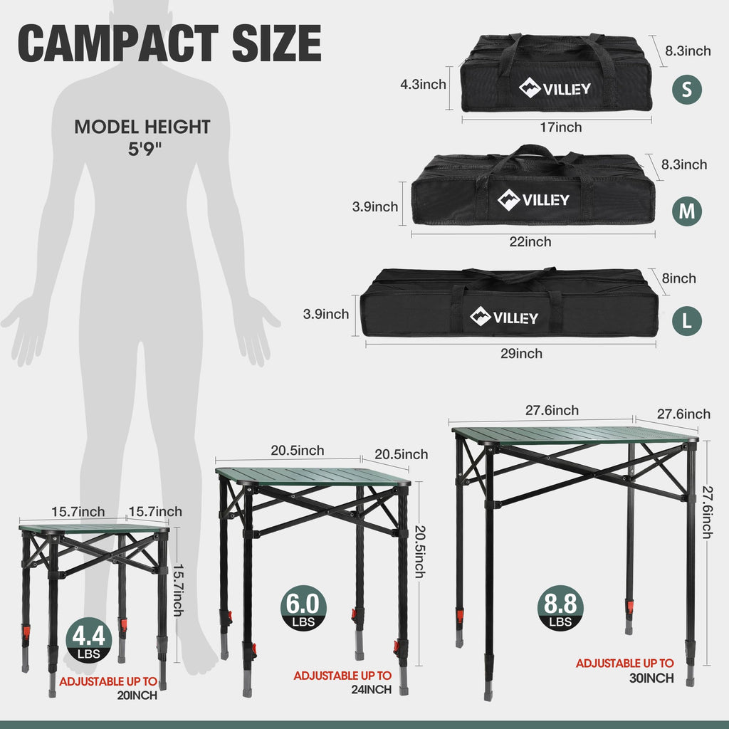 Folding Camping Aluminum Table B396