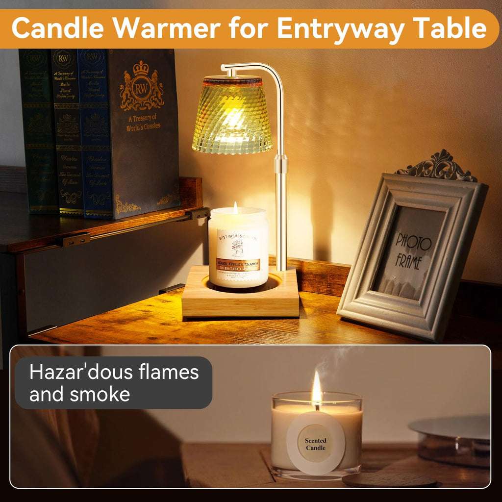 Height Adjustable Dimmable Candle Warmer Lamp with Timer A865