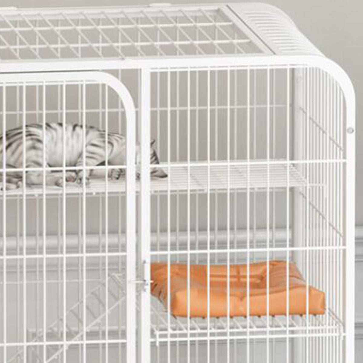 Large 3-Tier Metal Wire Cat Cage with Hammock T9713