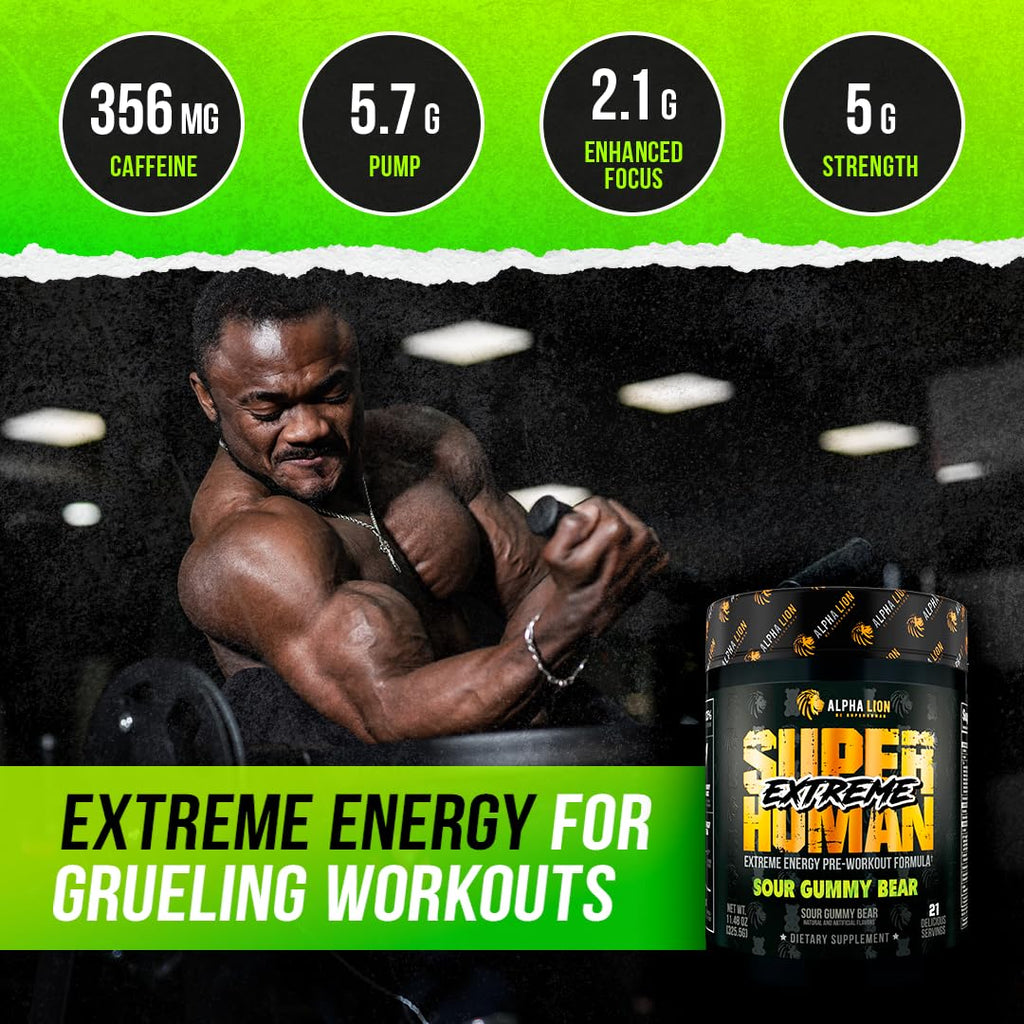 High Stim Pre Workout Powder with Beta Alanine, L-Taurine & Caffeine, 21 Servings P261174