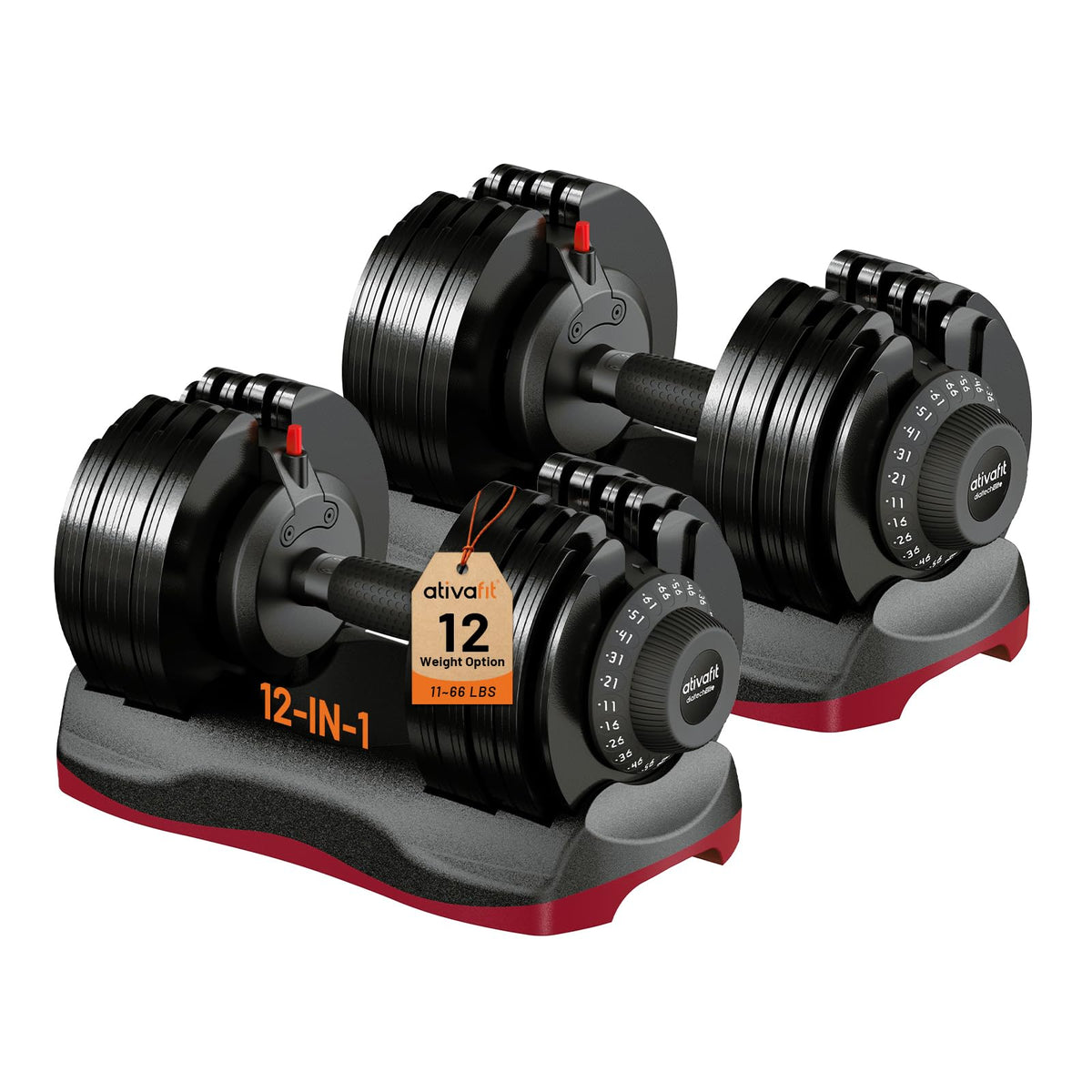 Adjustable Dumbbells Set 5–88LB R6540