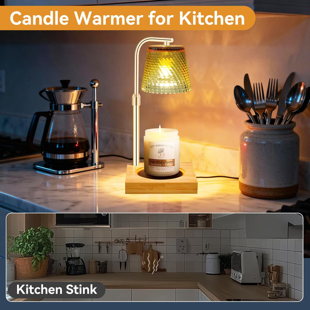 Height Adjustable Dimmable Candle Warmer Lamp with Timer A865