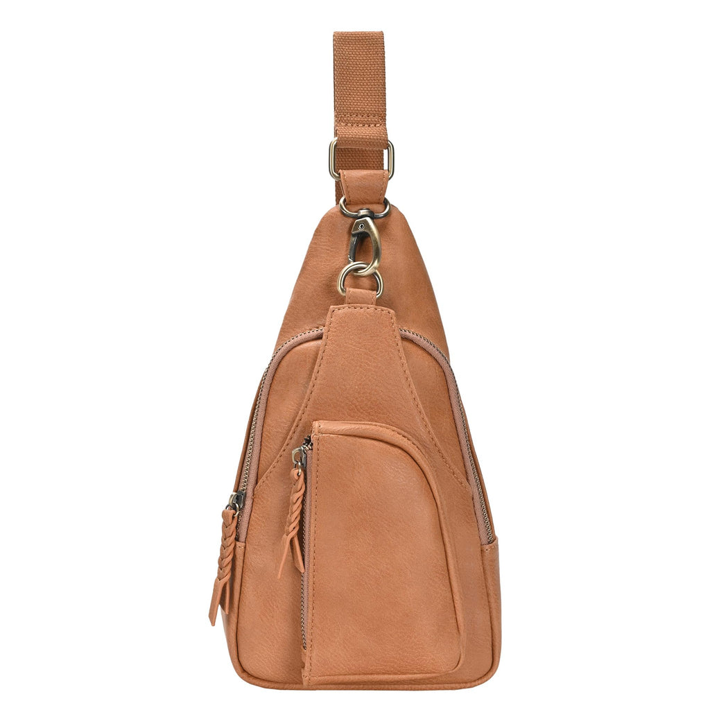 Vegan Leather Crossbody Bag J7115