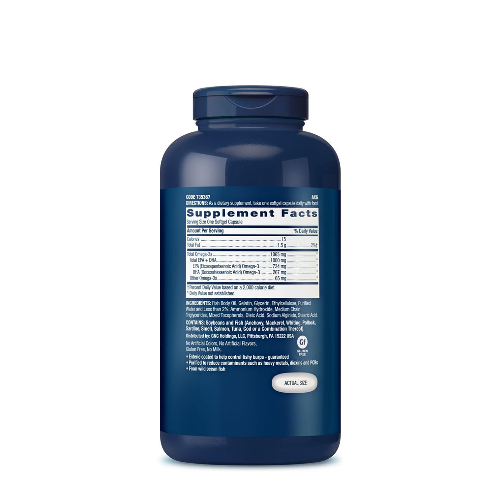 Fish Oil 1000mg EPA & DHA 210 Softgels J731014