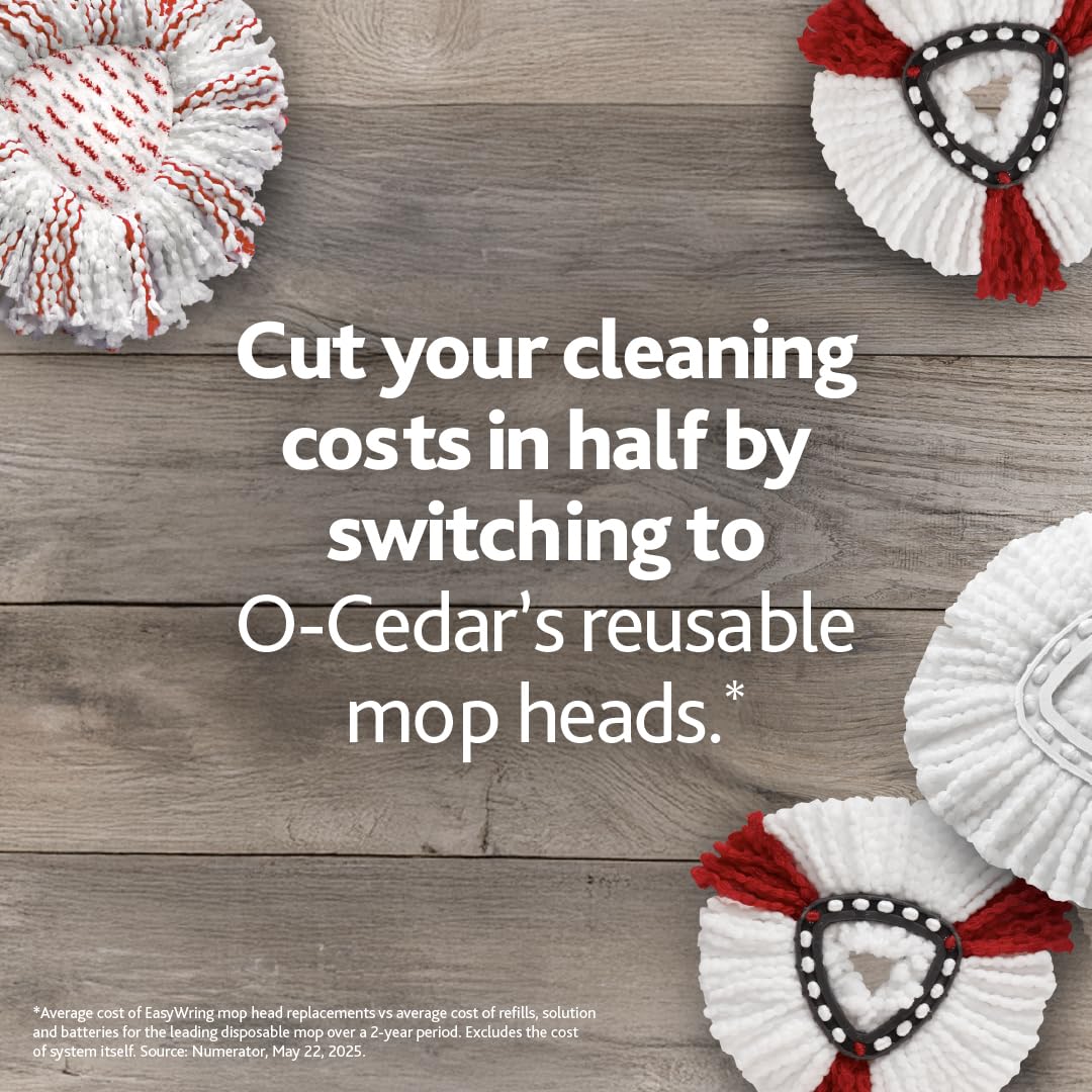 Microfiber Spin Mop & Bucket Floor Cleaning System with 2 Refills N895547