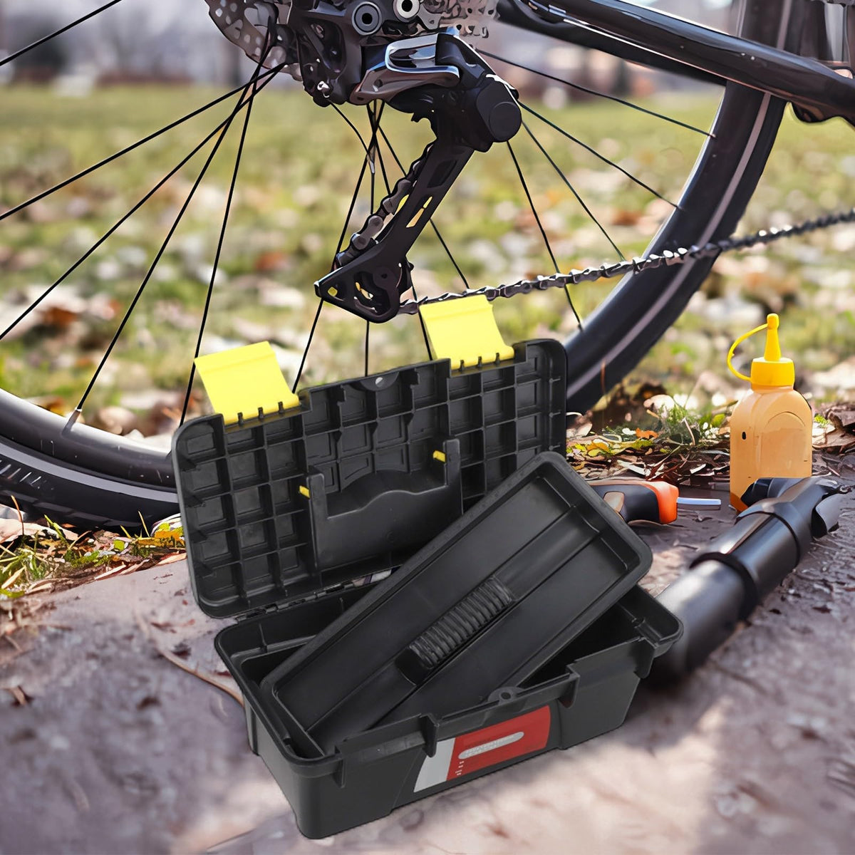 10 Inch Plastic Toolbox with 2-Layer Organization G34793