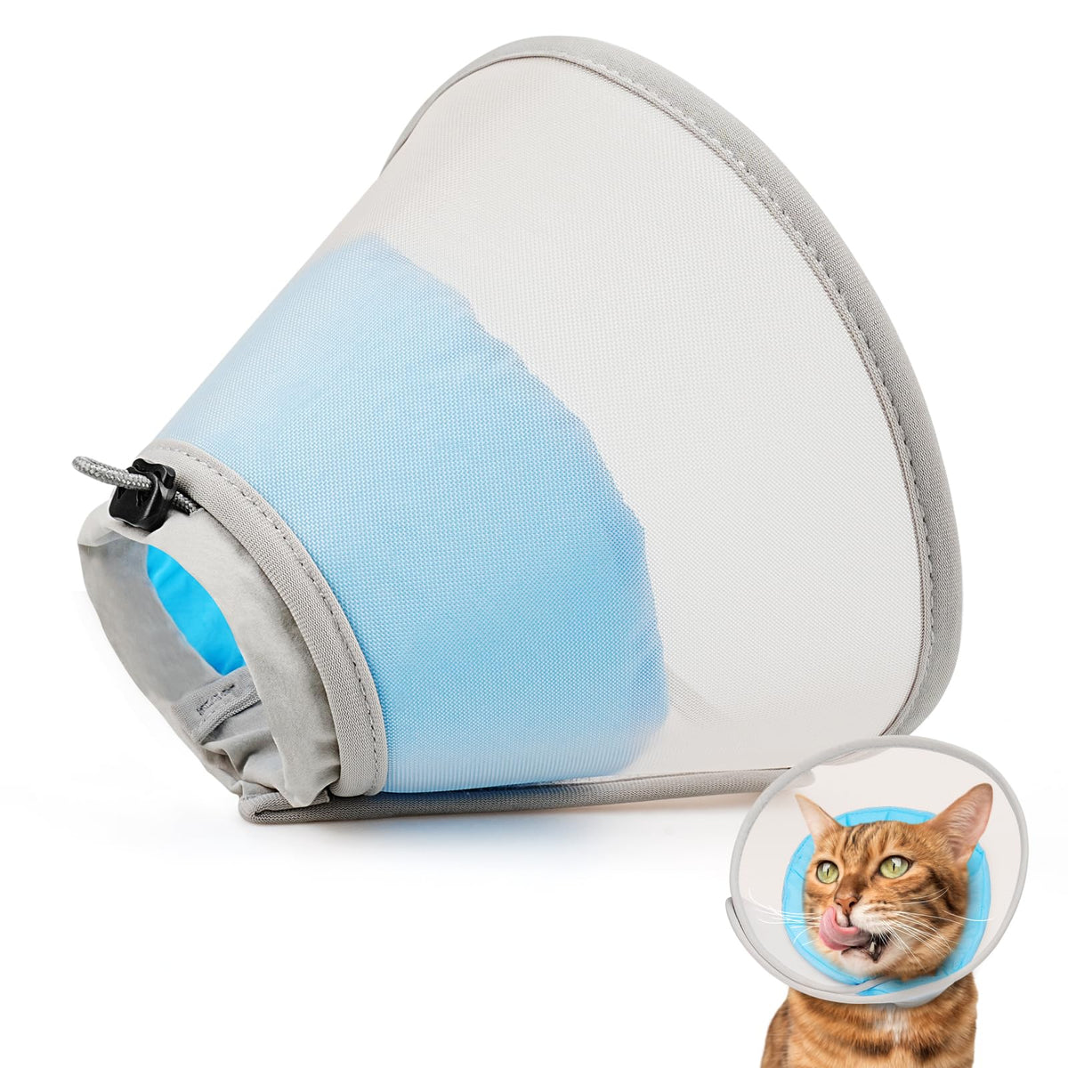 Soft Waterproof Mesh Cat Recovery Cone Collar P28538