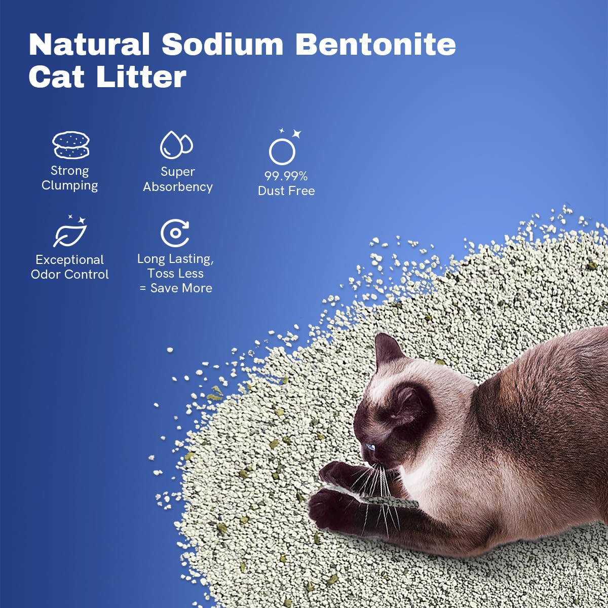 Clumping Bentonite Cat Litter 15 lb E208436