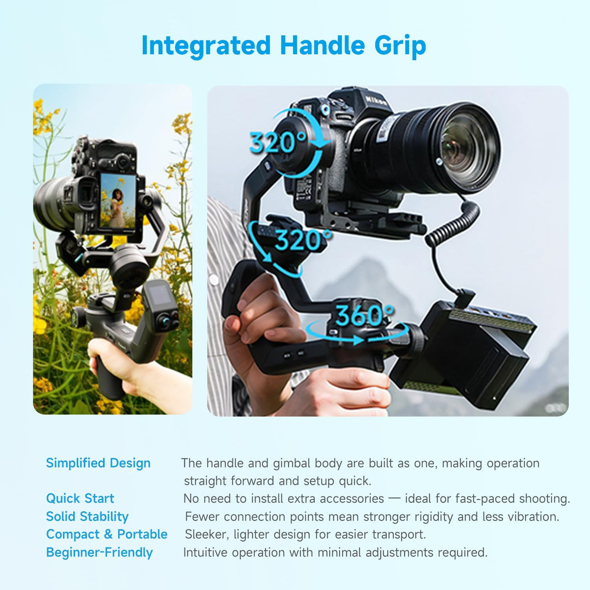 Camera Gimbal Stabilizer for Mirrorless Cameras Z509387