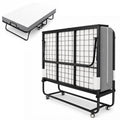 Folding Bed with Mattress Extra Wide Guest Bed P5154