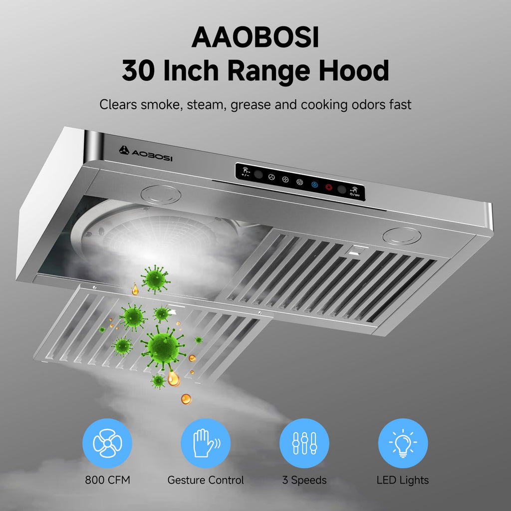 30 Inch Stainless Steel Under Cabinet Range Hood Y668699