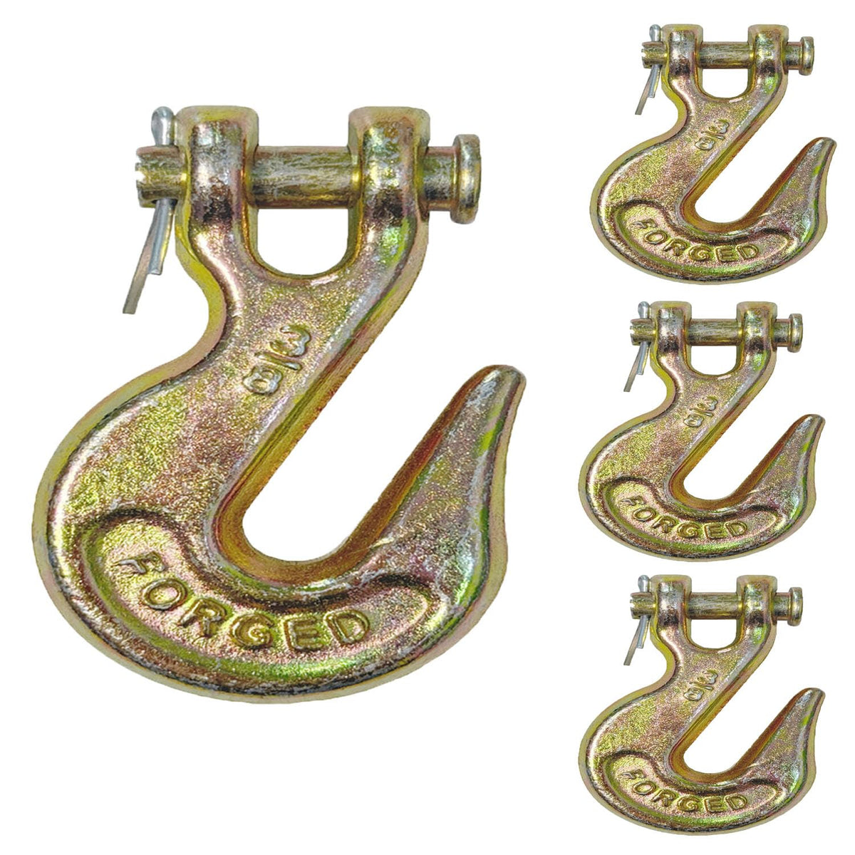 3/8Inch Grade 70 Clevis Grab Hooks 4 Pack N9143