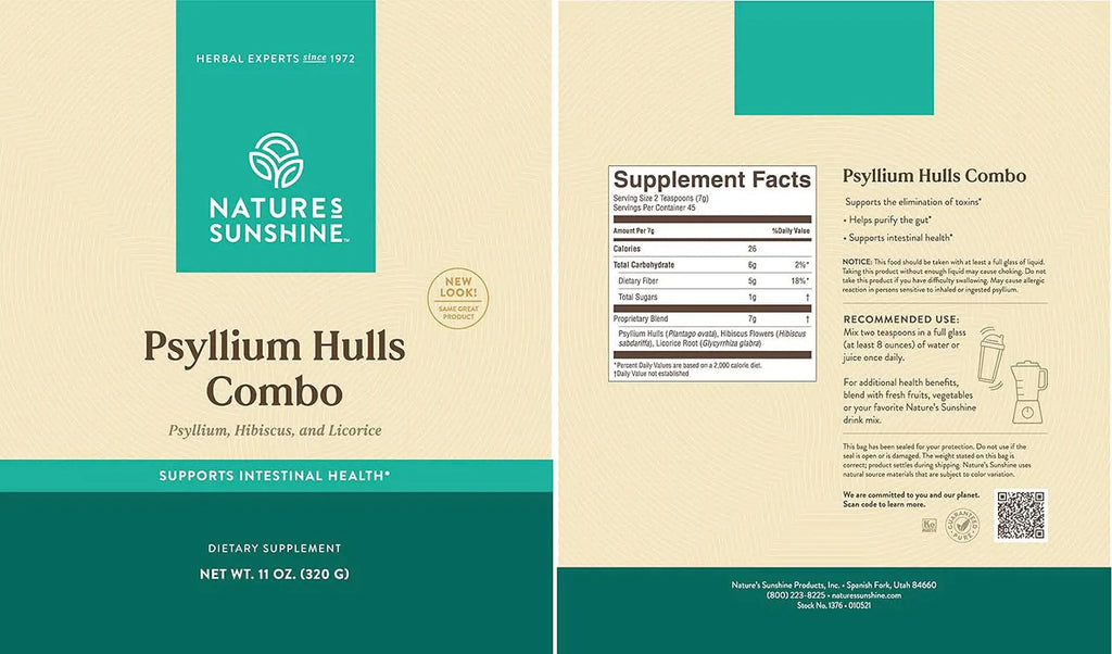 Psyllium Hulls Combination 11 Oz F71055