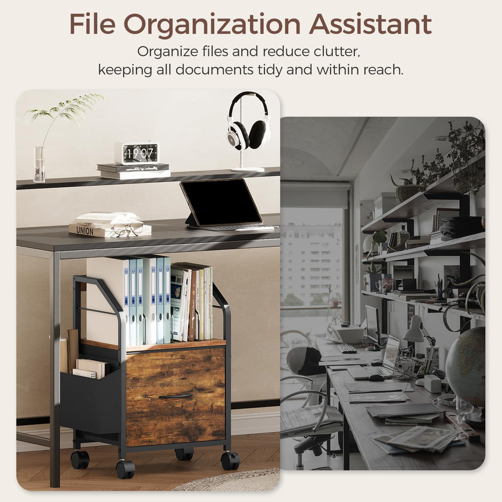 Small Rolling File Cabinet E611