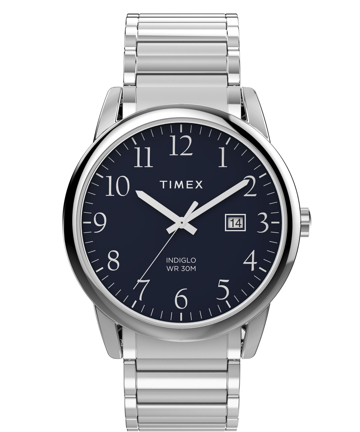 Men's 40mm Watch Blue Dial Silver-Tone W4197