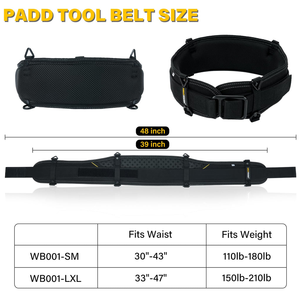 Padded Electrician Tool Belt V8681
