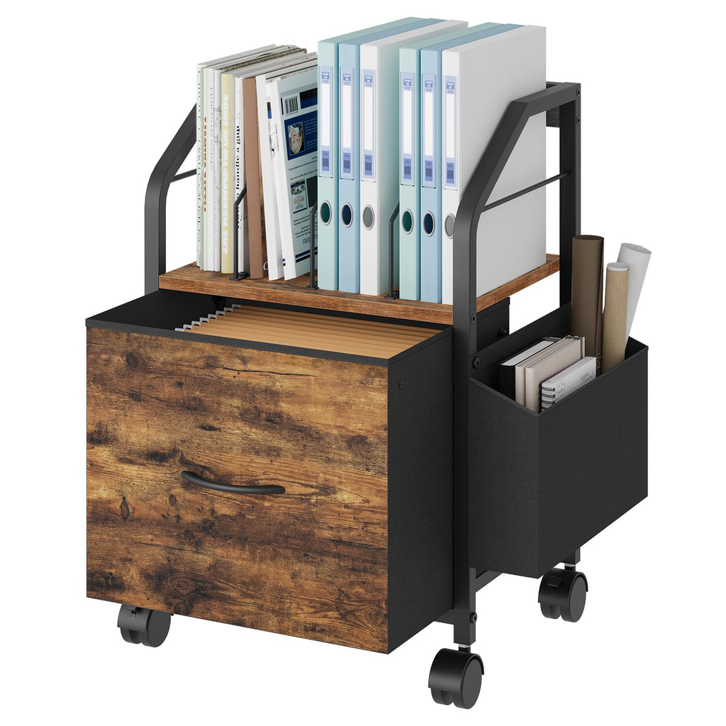 Small Rolling File Cabinet E611
