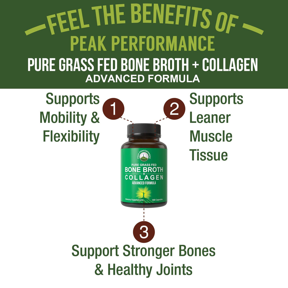Bone Broth Collagen Capsules Supplement X6834