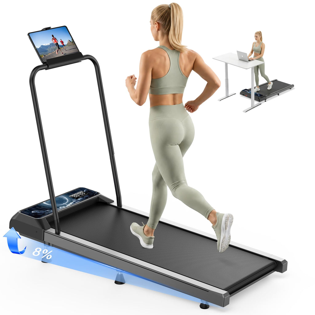 Incline Walking Treadmill Pad with Handle and Remote V36174