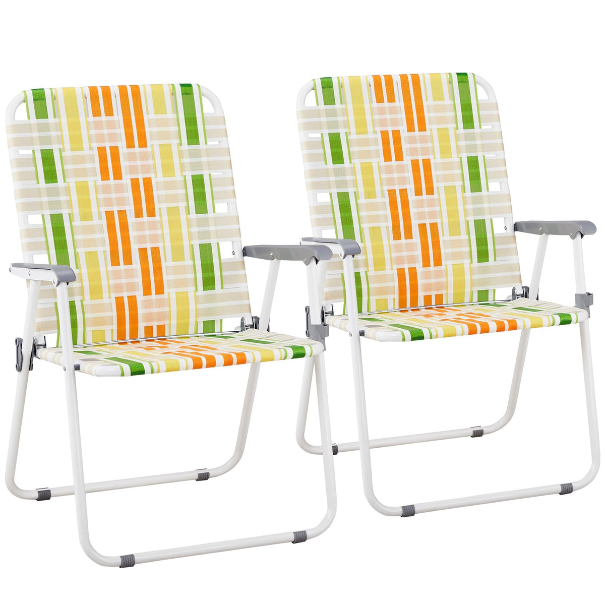 Oversized Webbed Folding Lawn Chairs 2 Pack G7810