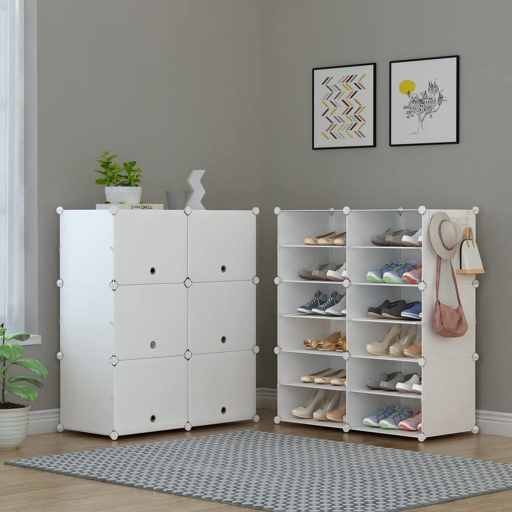 24 Pair Modular Shoe Rack Organizer K2730