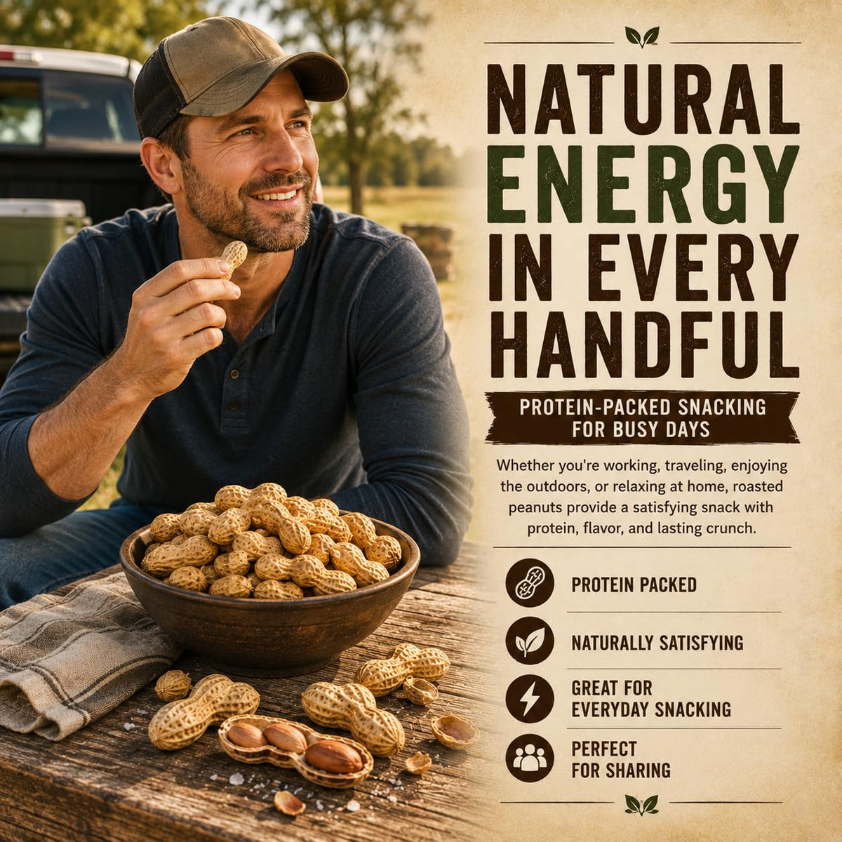 Roasted Salted Peanuts In Shell 1 LB C657