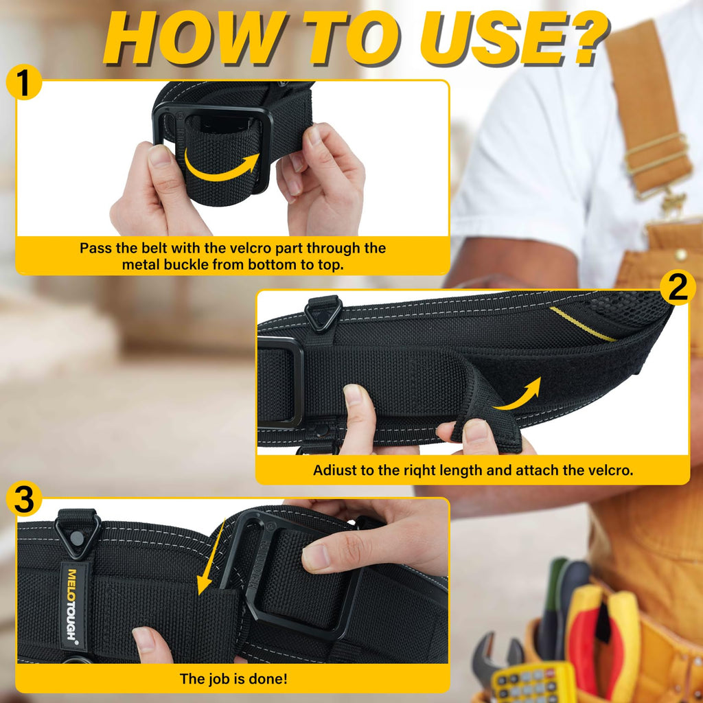 Padded Electrician Tool Belt V8681