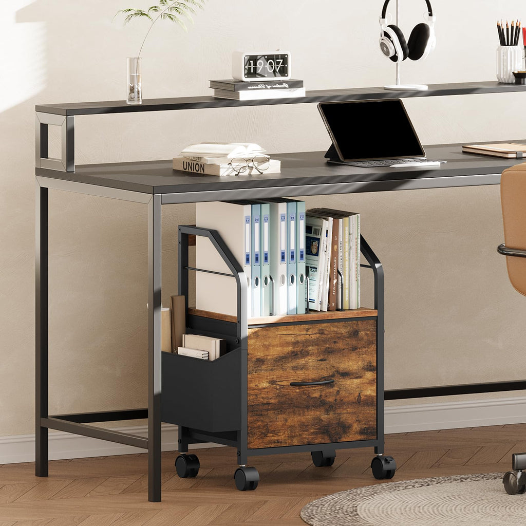 Small Rolling File Cabinet E611