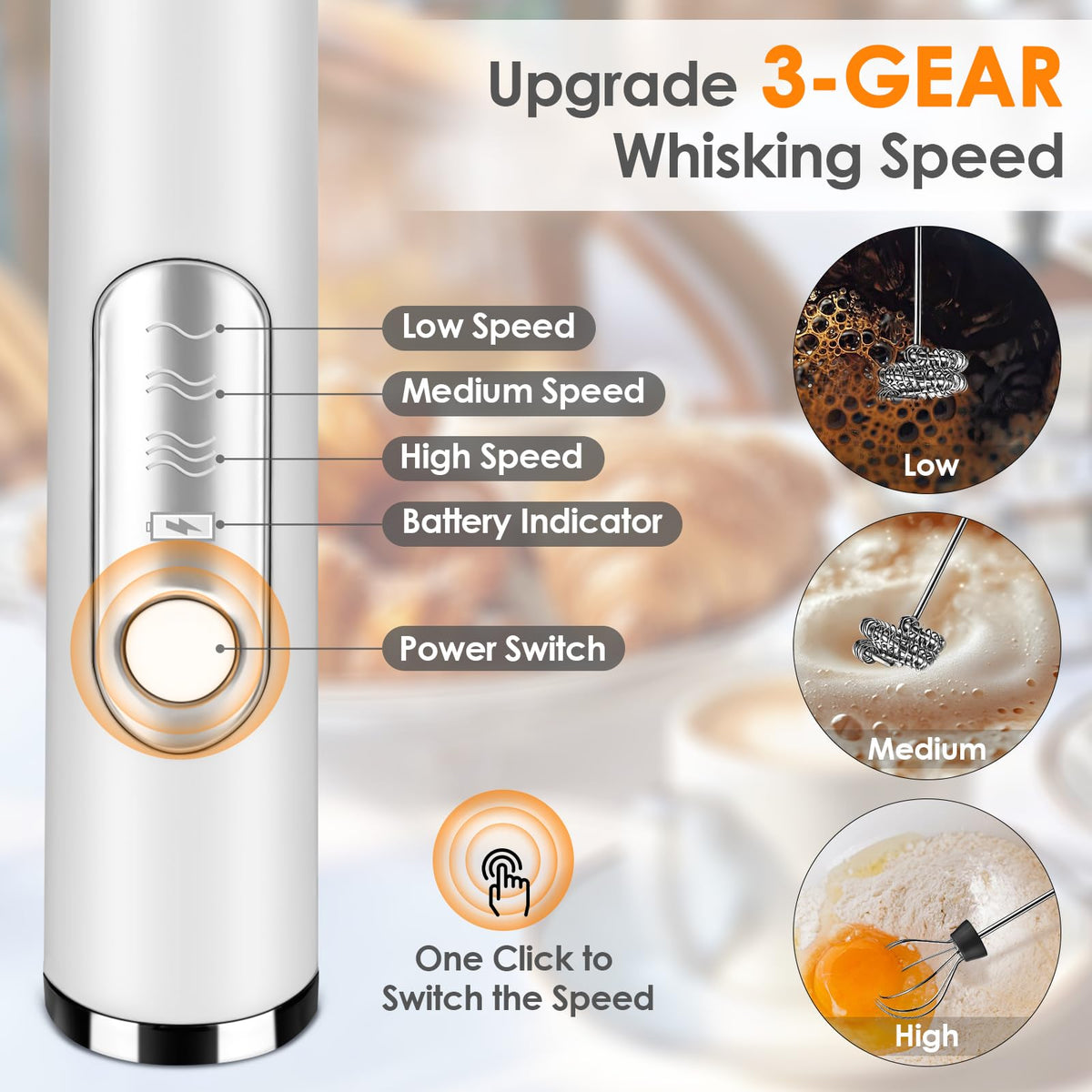 Handheld Rechargeable Milk Frother H908451