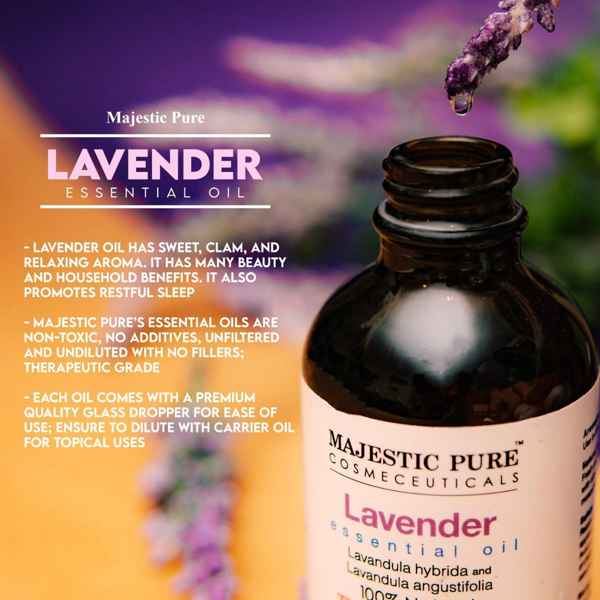 Lavender and Eucalyptus Essential Oil 3 Bottle Bundle 4 fl oz Each X350