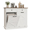 10 Gallon Double Tilt Out Trash Can Cabinet A9093