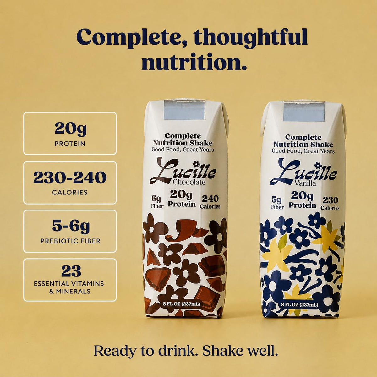 Chocolate Meal Replacement Shake 8 oz 12 Pk X649