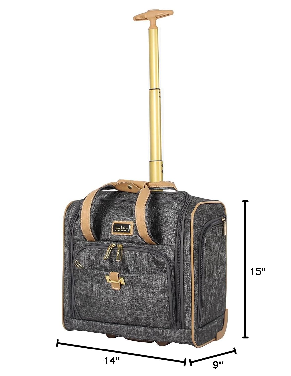 Lightweight 15 Inch Underseat Luggage with Spinner Wheels H71520