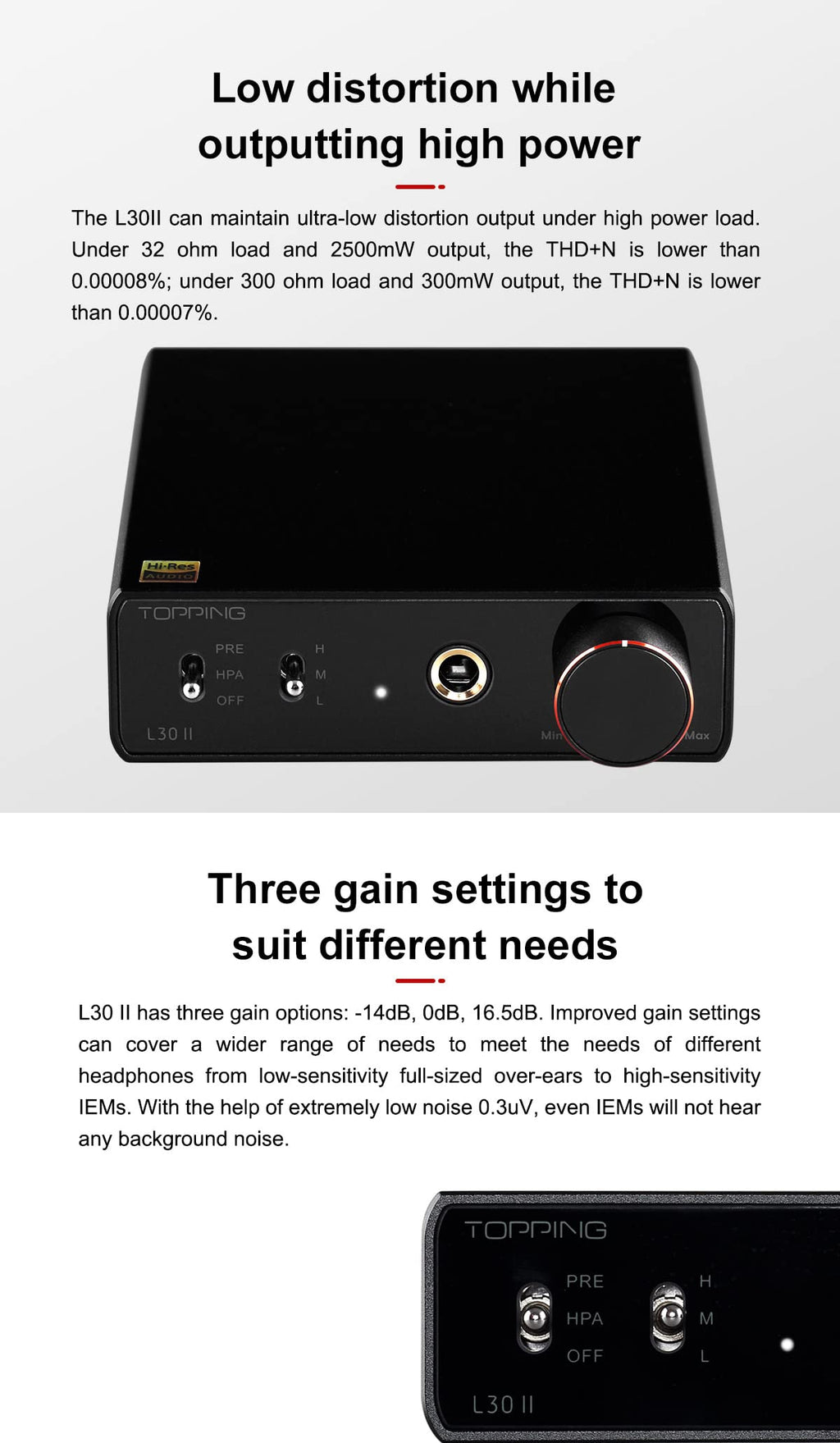 Black Mini HiFi Headphone Amp O853399