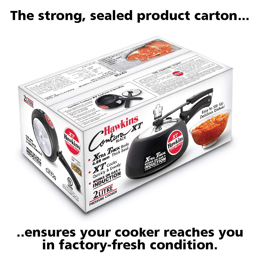 Black 2 Liter Pressure Cooker Q751723
