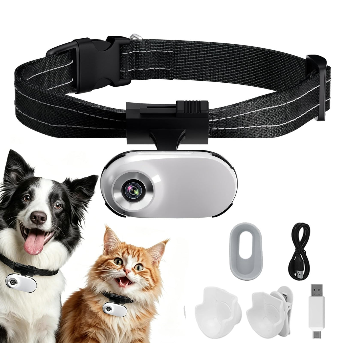 1080P Wireless Mini Pet Camera Collar Y308