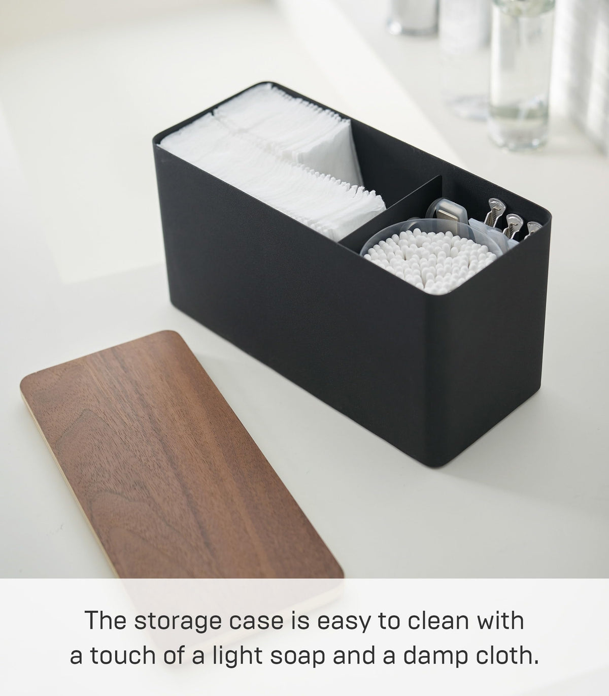 Countertop Organizer Metal Steel Wood J8791
