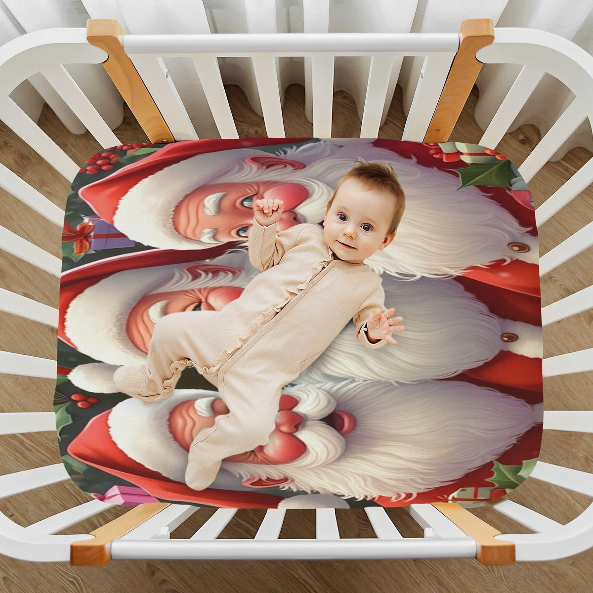Santa Crib Sheet 52" x 28" B5788