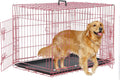 36 Inch Foldable Metal Dog Crate with Double Doors J606