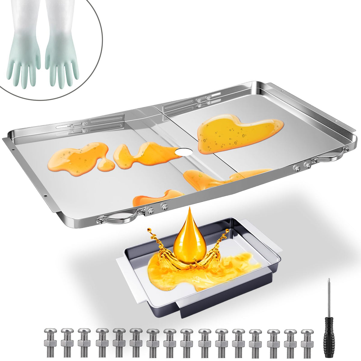 Grease Tray with Catch Pan (25-34 inch) O178493