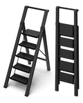 5 Step Aluminum Folding Ladder Q1987