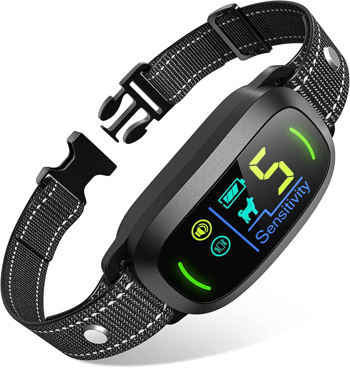 Rechargeable Anti Barking Training Collar with 5 Adjustable Sensitivity W897